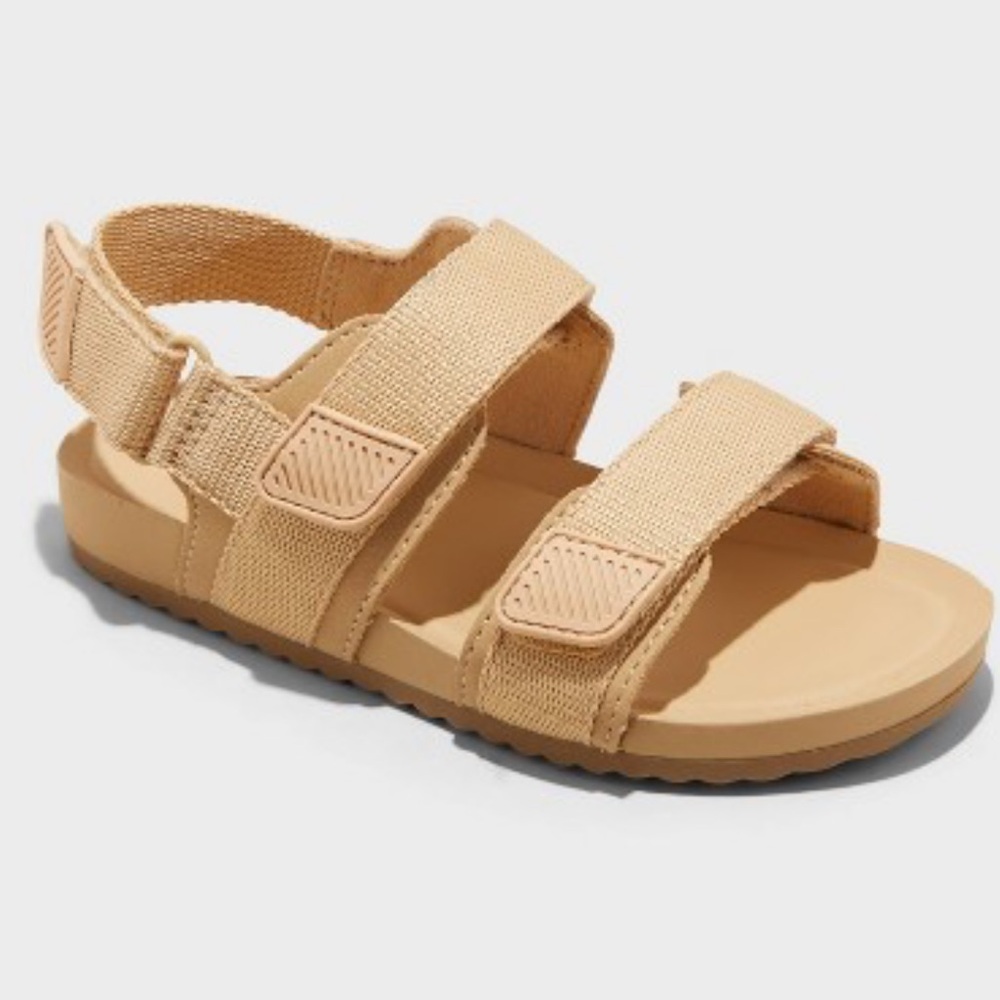 Cat & Jack Girls Tan Strap Shoes – Size 8